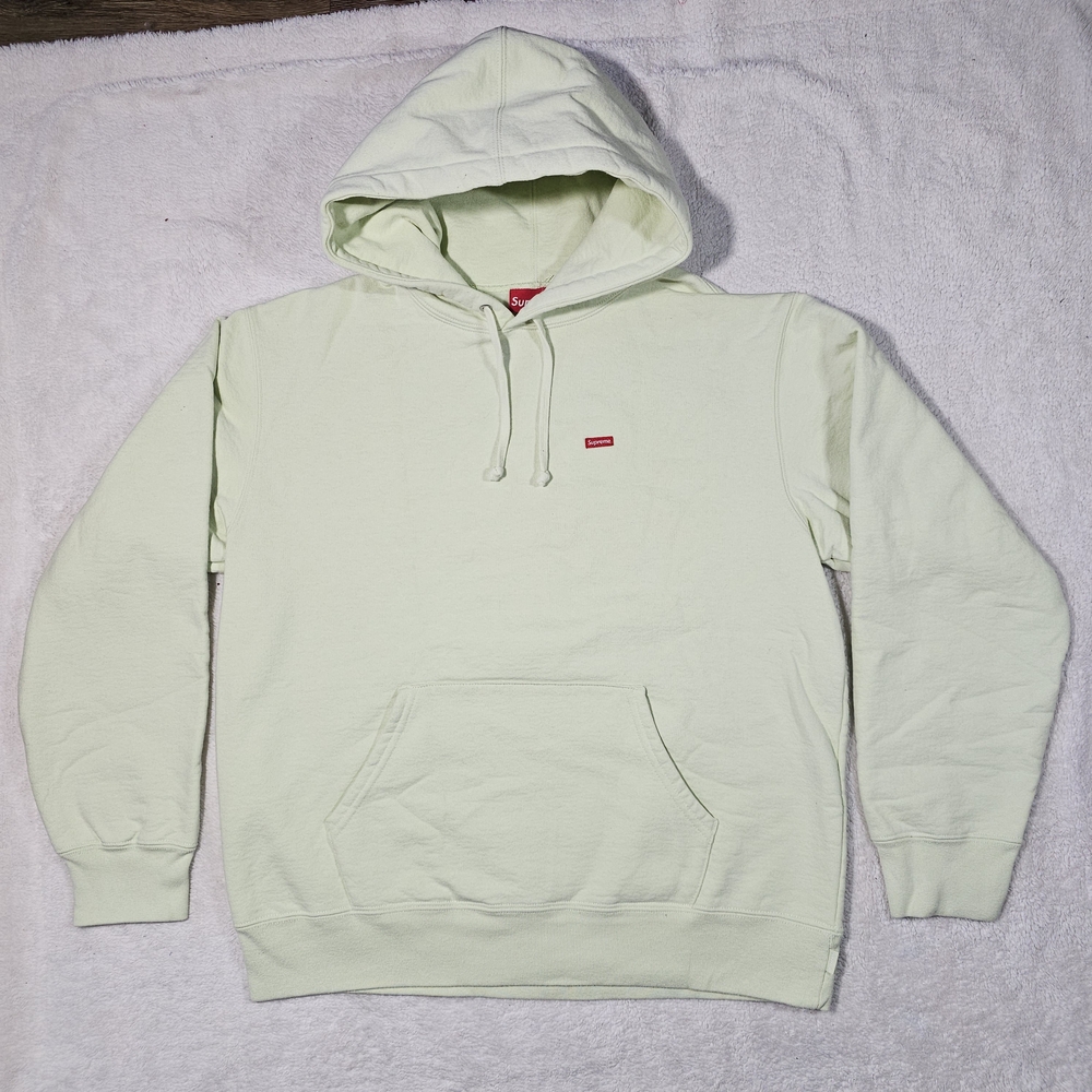 Supreme Light Green Hoodie Size M.